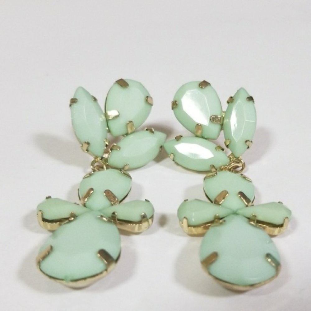 Mint Green Drop Earrings